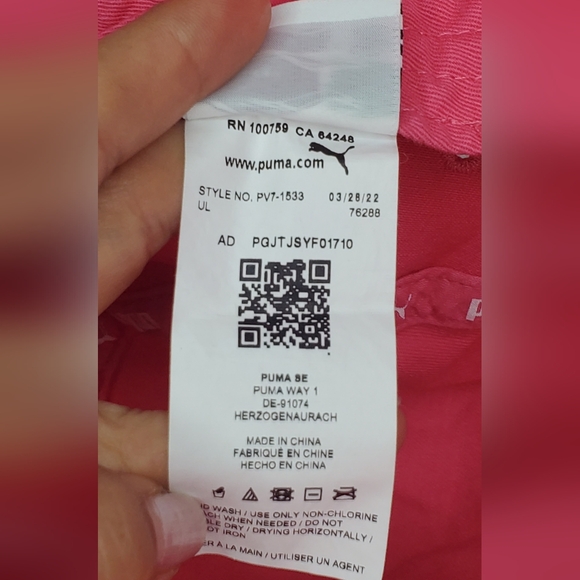 PUMA Adult Pink Bucket Retro Hat -embroidered Logo- One Size-Unisex 100%cotton - Picture 7 of 10